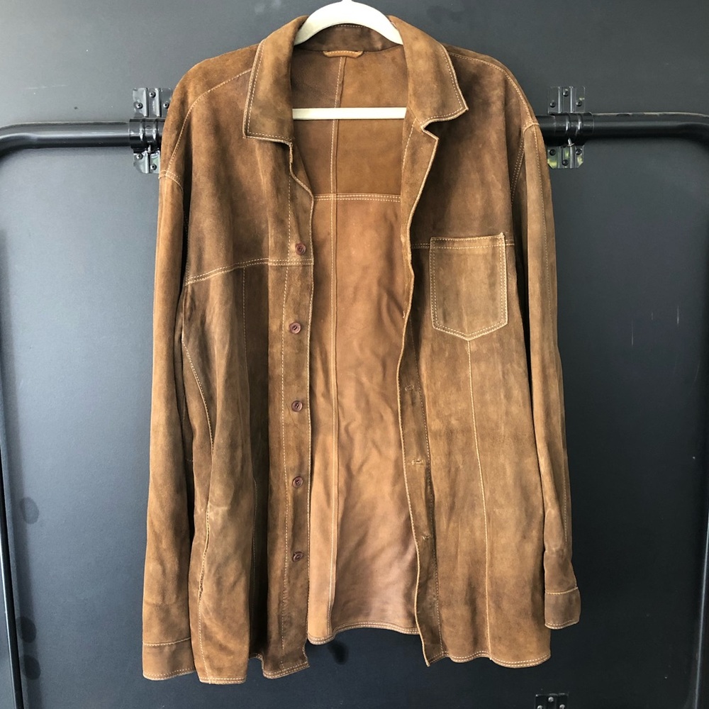 Made in Italy leather button up